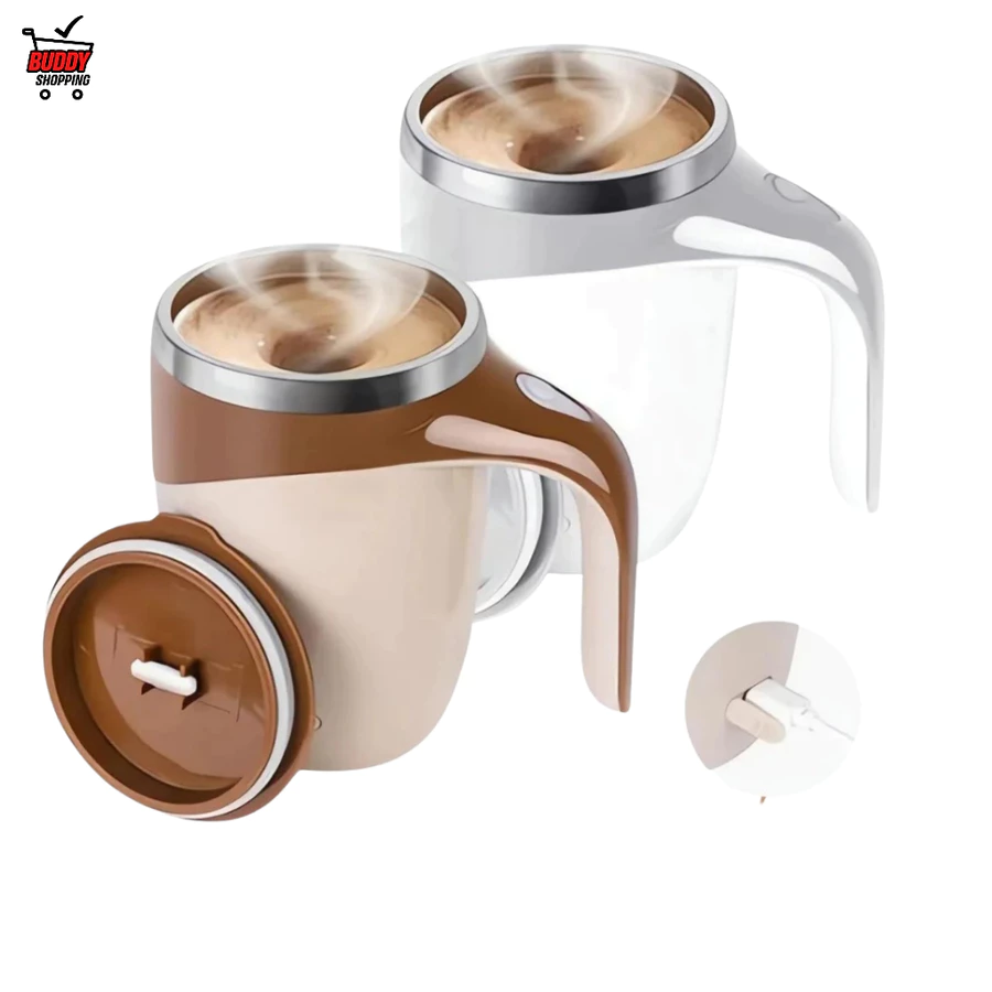 Caneca Misturadora Automática Elétrica USB Bateria Recarregável Mixer Café 380ml